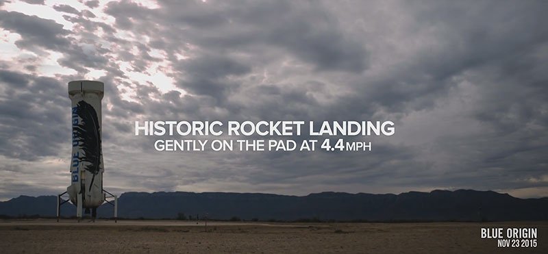 blue origin rocket landing