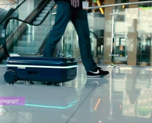 Travelmate robotic luggage