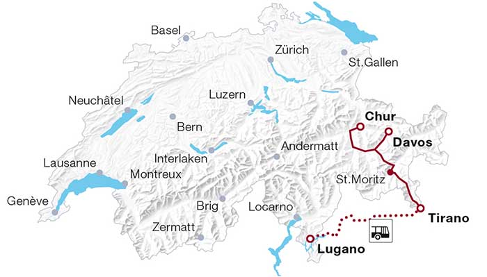 Bernina Express Karte