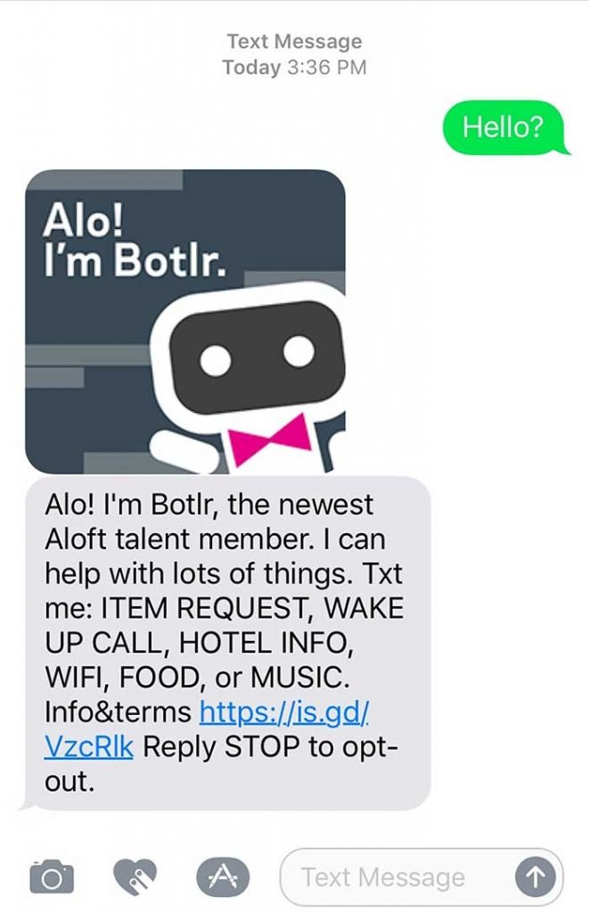 Aloft Hotels Chatbots