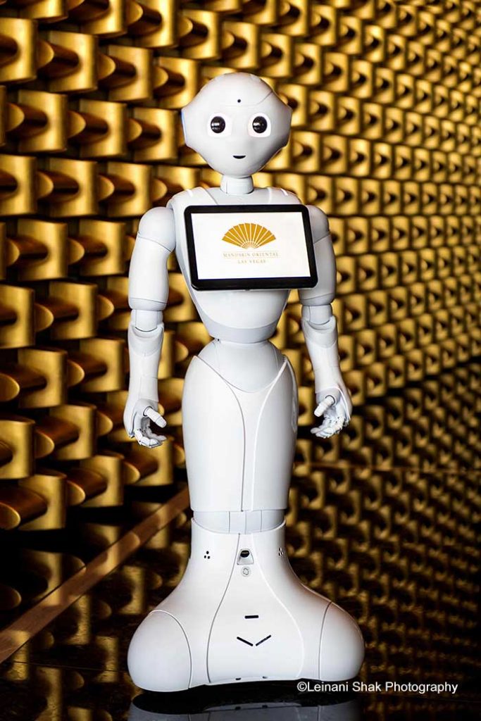 Humanoid Robot "Pepper" at Mandarin Oriental, Las Vegas 