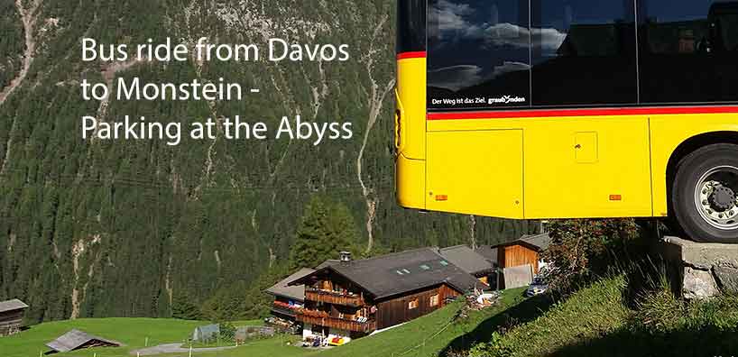 bus ride from Davos to Monstein