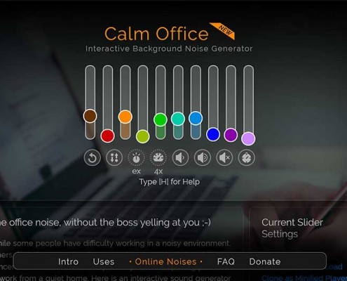 Calm Office Generator gegen Home-Office Einsamkeit