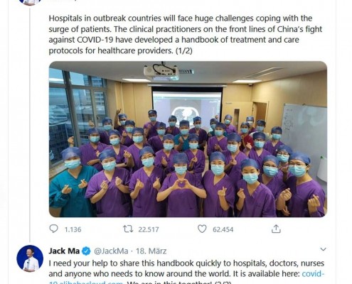 Jack Ma auf Twitter