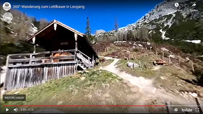 Schöne Wanderung in Österreich zum Lettlkaser