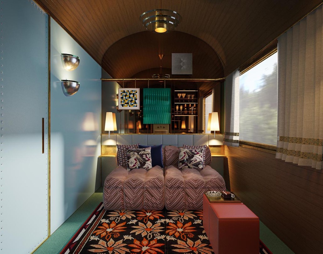 Orient Express La Dolce Vita Couch in einer Suite
