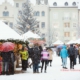 Mit Schnee ist der Weihnachtsmarkt in Brixen besonders schön